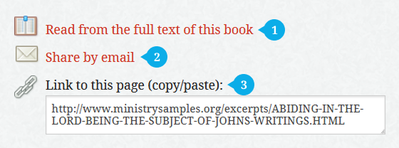 Options for Sharing Excerpts