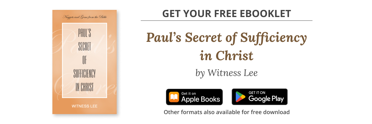 Paul’s Secret of Sufficiency in Christ